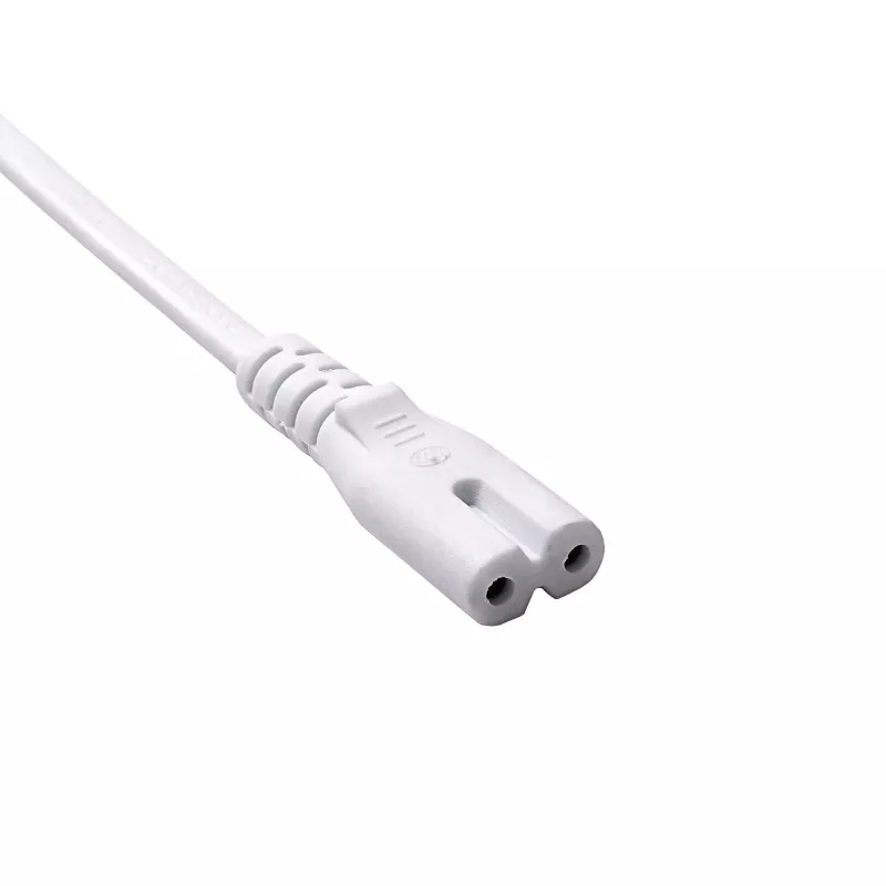 Akyga AK-RD-07A Cavo di alimentazione CEE 7/16 – IEC C7 (a otto), CCA, 3 m, bianco