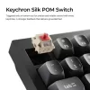 Tastiera meccanica Keychron V3 Ultra 8K — con filo e Bluetooth, layout QWERTY, RGB LED, nero