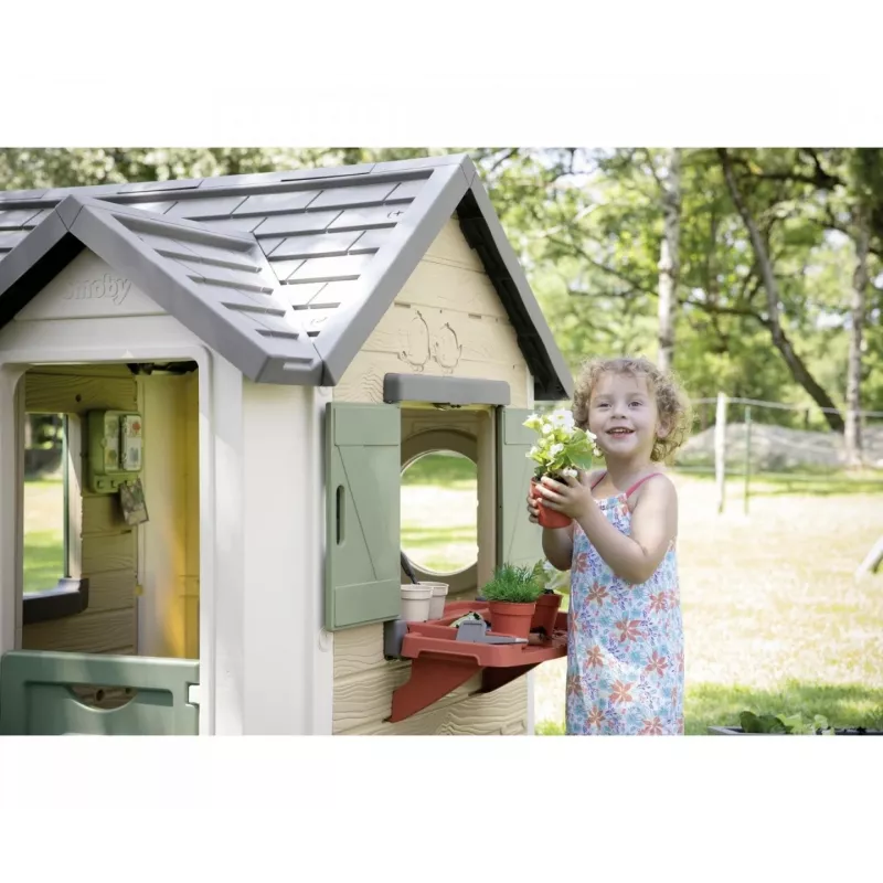 Casetta gioco SMOBY 810408 casetta da giardino per bambini da 2 anni multicolore con 1 porta