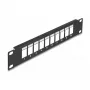 Pannello cieco DeLOCK 10 pollici patch panel Keystone 66676