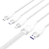 Cavo USB 2.0 A a 3-in-1 6A Vention CTRWG 1,5 m bianco