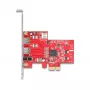DeLOCK 90738 Adattatore PCIe Firewire interno IEEE 1394 rosso