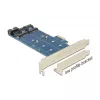 DeLOCK 89374 scheda PCI Express x1 a 2x M.2 NGFF interni