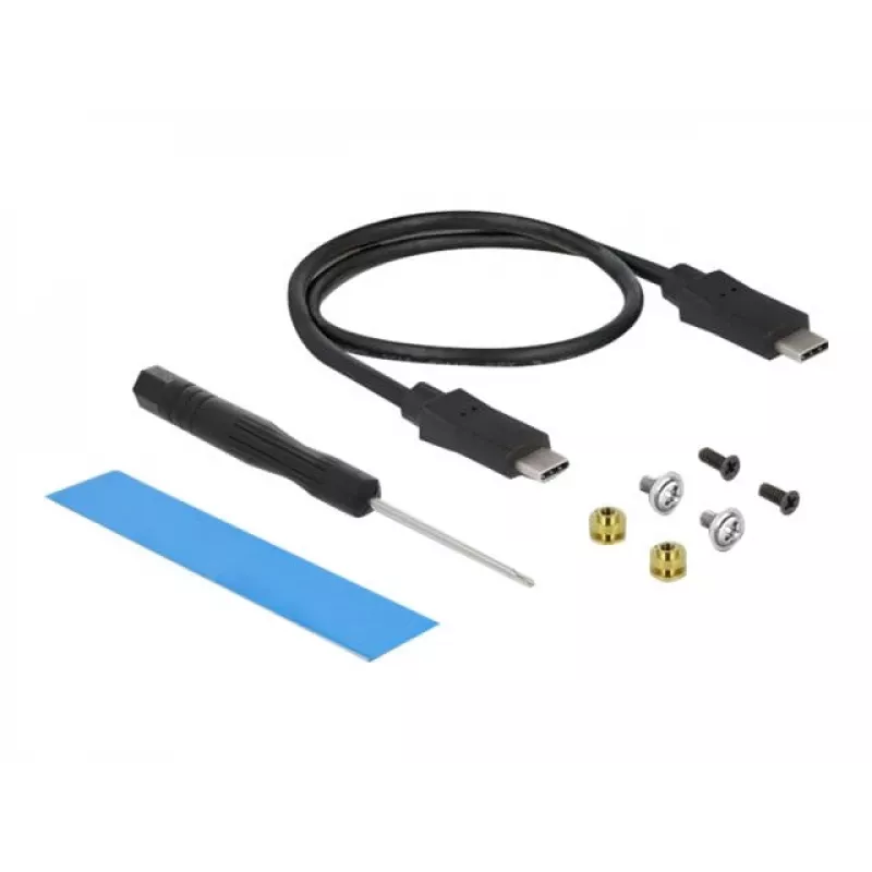 Case per SSD DeLOCK case combo esterno USB Type-C per SSD M.2 NVMe PCIe o SATA