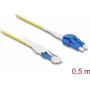 Cavo in fibra ottica DeLOCK CS connettore maschio su LC duplex OS2 1 m
