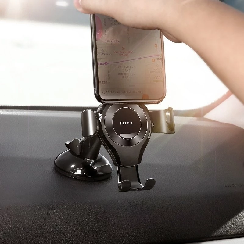 Supporto auto a gravità Baseus Osculum per telefono (nero)