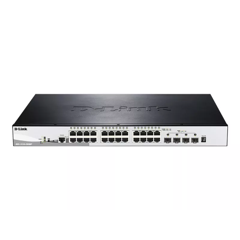 D-Link DGS-1510-28XMP Managed L2/L3 Gigabit Ethernet (10/100/1000) Power over Ethernet (PoE) nero, grigio