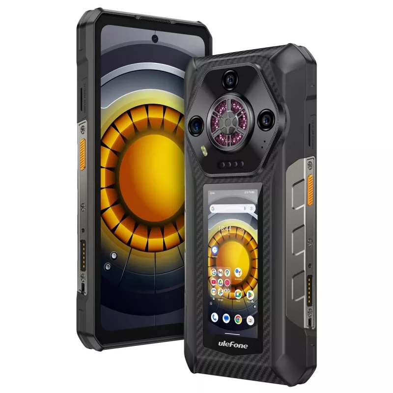 Ulefone Armor 30 Pro 5G UF-A30P smartphone, 6,95 pollici, 16 GB RAM, 512 GB, IP69K, Android 14, 12800 mAh, nero