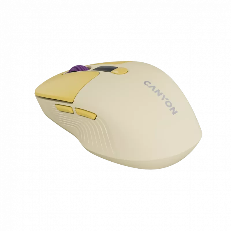 Canyon MW-26 – mouse ottico wireless 2in1 Bluetooth / 2,4 GHz – silenzioso – 6 tasti – 800/1200