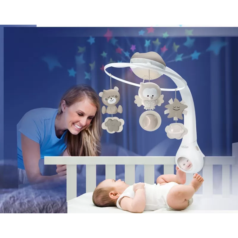 Proiettore musicale 3in1 carousel beige