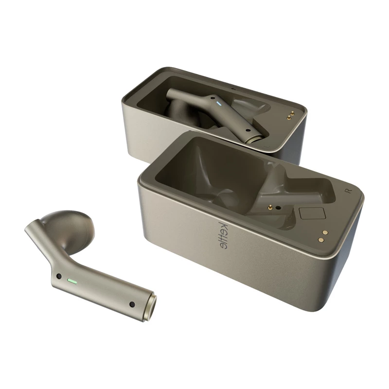 Traduttore in-ear Timekettle W4 AI Gold — auricolari per interpretariato simultaneo