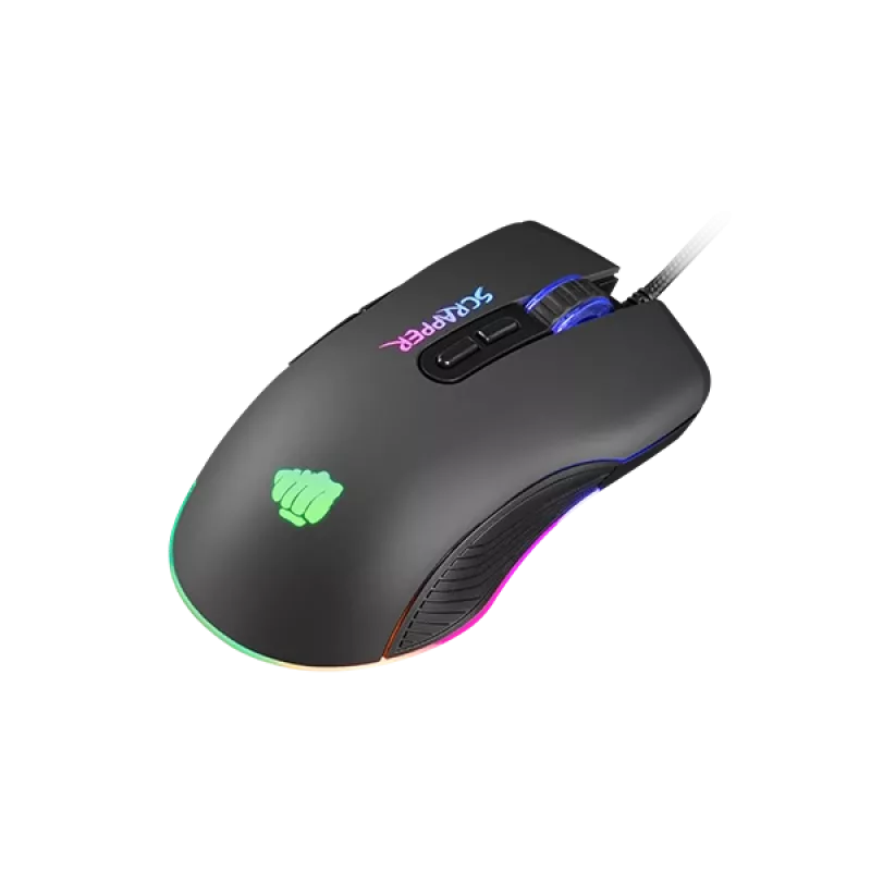 FURY Scrapper Mouse da gaming per ambidestri USB Type-A Ottico 6400 DPI
