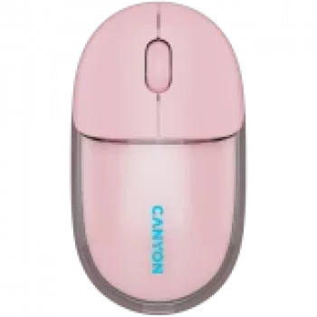 Mouse CANYON OnClick 24 BT/ wireless trasparente/rosa