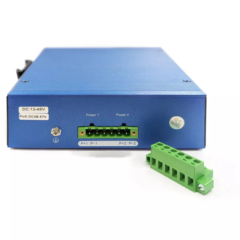 DIGITUS Switch Ethernet Gigabit gestito L2 industriale 16x RJ-45 + 2x SFP, 12–48V DC, 8000 MAC