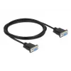 Cavo seriale DeLOCK 86605 nero 2m RS-232 Sub-D9