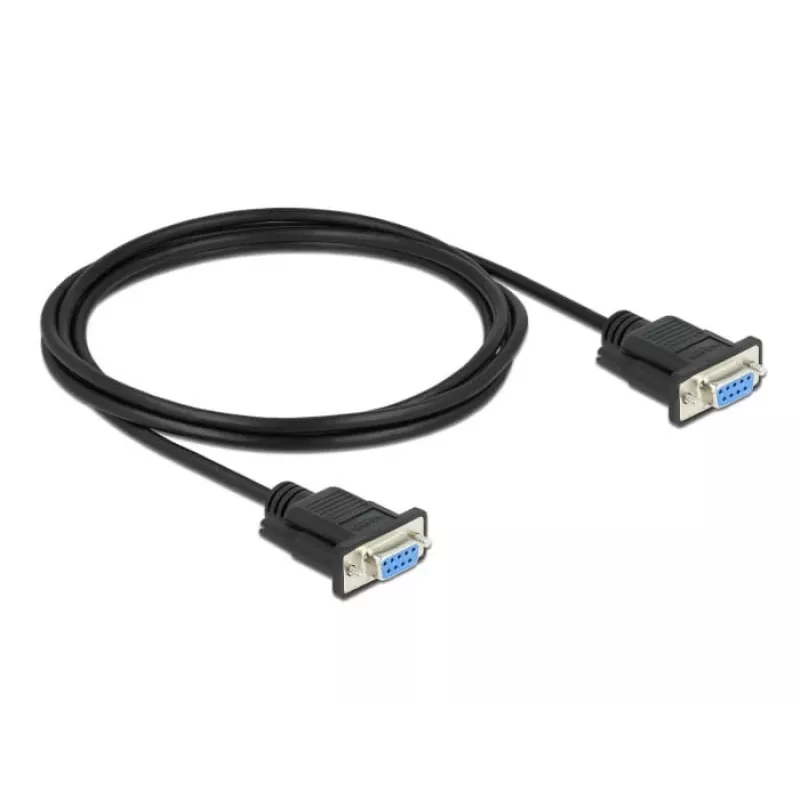 Cavo seriale DeLOCK 86605 nero 2m RS-232 Sub-D9