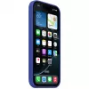 Custodia in silicone Apple iPhone 16 Pro MagSafe blu oltremare