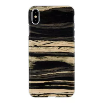 Custodia per smartphone man and wood per iPhone XS Max – White Ebony Finish