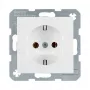 Presa tipo F berker 47431909 — 16 A, 250 V, bianco plastica