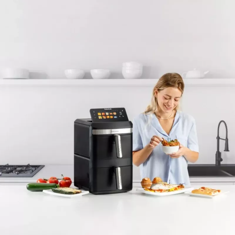 Friggitrice ad aria senza olio Taurus Air Duo Slim con due cestelli
