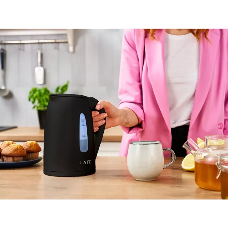 Bollitore elettrico LAFE 1,7 l 2200 W nero