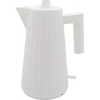 Alessi MDL06 W Plissé bollitore bianco, spina EU (MDL06 W)
