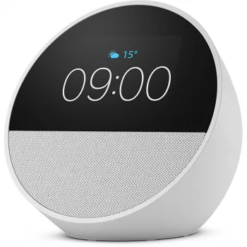 Altoparlante intelligente Amazon Echo Spot, bianco