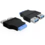 Adattatore Delock USB 3.0 pin header femmina > 2 x USB 3.0 femmina - affiancate (65324)