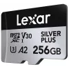 Scheda di memoria microSD 256GB C10 A2 U3 V30 205/150MB/s Silver Plus