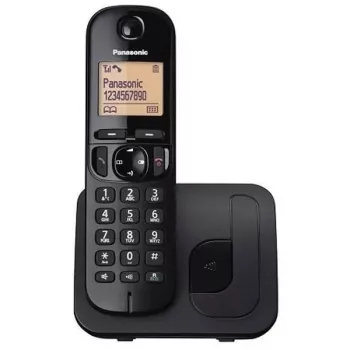 Panasonic KX-TGC 210 PDB telefono DECT nero con identificazione del chiamante