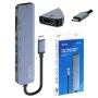 Hub USB Type-C SAVIO AK-82 con HDMI, MicroSD, USB 3.2 Gen1, PD pass-through, 4K@30Hz, 5000 Mbit/s, nero