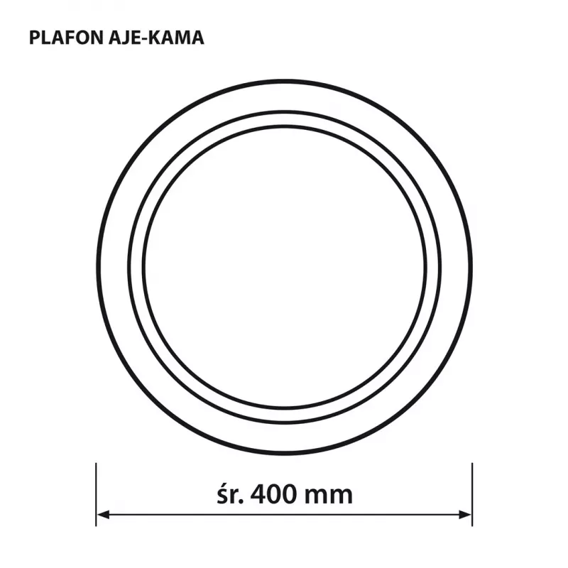 Plafoniera LED ActiveJet AJE-KAMA 24W rotonda 4000K 2580 lm IP20 40 cm