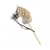 Cavallo a bastone in peluche Milly Mally 6626 grigio chiaro – peluche milly mally, cavallo a bastone per cavalcare