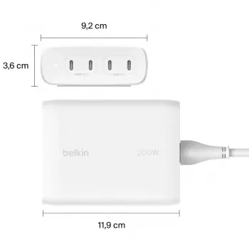 Belkin WCH010VFWH caricabatterie per dispositivi mobili bianco per interni