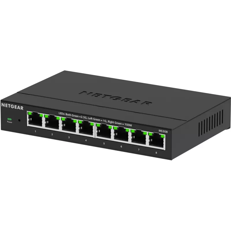 NETGEAR MS308 Switch non gestito 2.5G Ethernet (100/1000/2500) nero