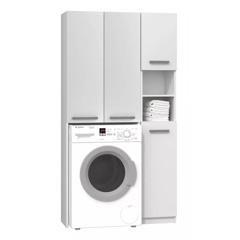 Mobile da bagno Top-E-Shop MARPOL DD BI – a libera installazione, bianco, 10 ripiani