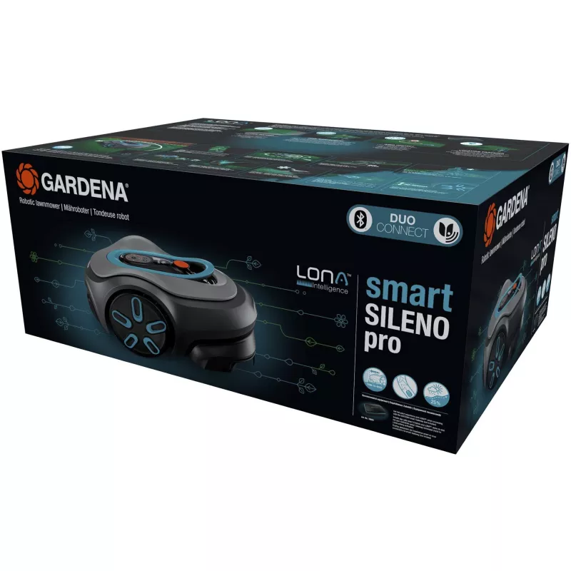 Robot tagliaerba Gardena smart SILENO pro batteria ricaricabile 600 m² 16 cm
