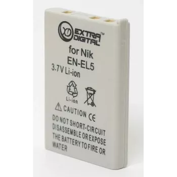 Batteria ricaricabile per fotocamera extra digital EN-EL5 7,2 V 1500 mAh per Nikon