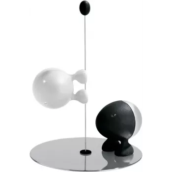 Spolveratore per spezie Alessi ASG02 BW nero acciaio inox bianco