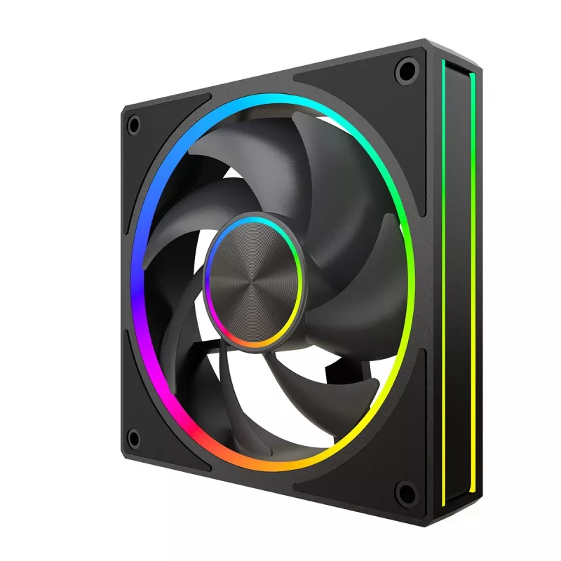 Ventola per case MODECOM VOLCANO LOOP 120 ARGB, 120 mm, PWM, 400–1400 giri/min, nero