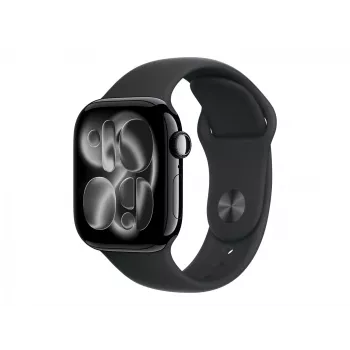Apple Watch Series 11 GPS + Cellular 42mm cassa in alluminio nero con cinturino Sport nero – M/L | Apple