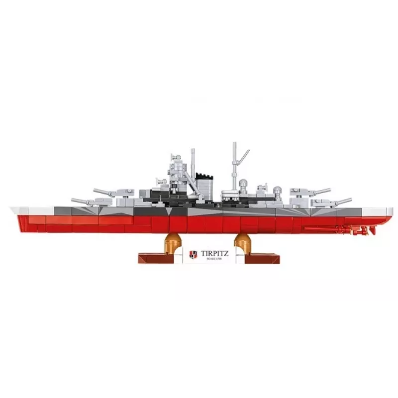 Set da costruzione Cobi corazzata Tirpitz modello con 593 pezzi, in scala e con caratteristiche da esposizione