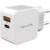 nevox caricabatterie USB PD Type-C + USB QC 3.0 30 Watt bianco (2009)