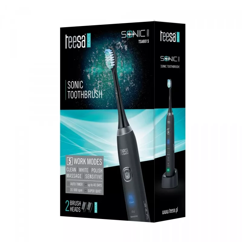 Spazzolino elettrico sonico Teesa SONIC adulti nero