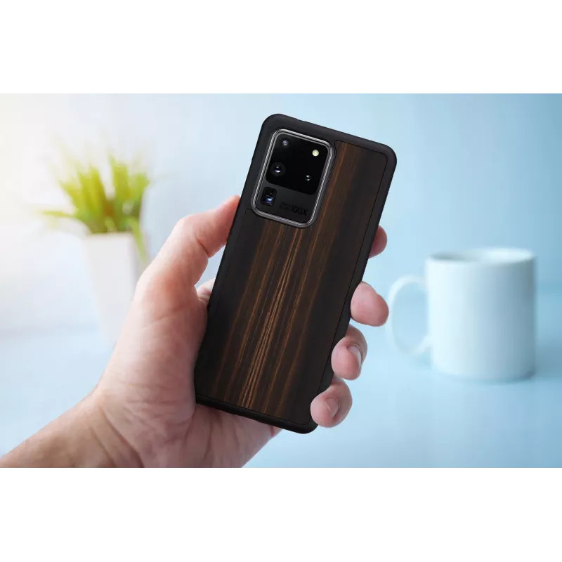 Custodia per cellulare man and wood Galaxy S20 Ultra ebano nero — custodia protettiva per smartphone