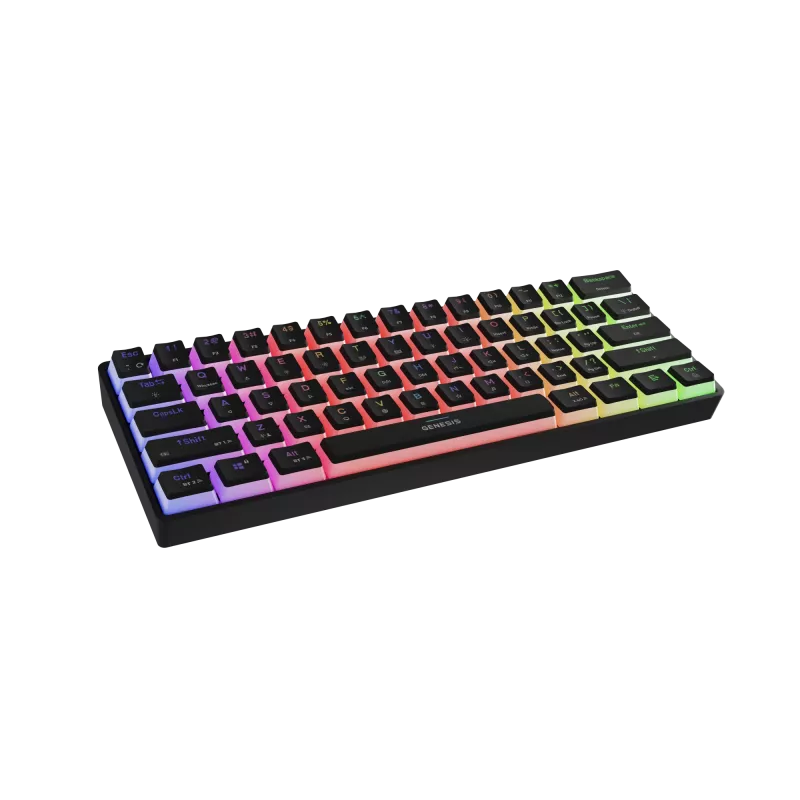 TASTIERA GAMING GENESIS THOR 660 G2 US NERA WIRELESS RGB MECCANICA GATERON BROWN