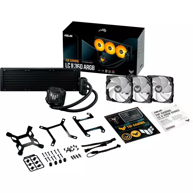 Kit di raffreddamento a liquido per processore ASUS TUF GAMING LC II 360 ARGB 12 cm nero