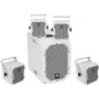 Set diffusore attivo Omnitronic BOB-10A ws con 4x BOB-4 ws — diffusore principale attivo con quattro diffusori satelliti