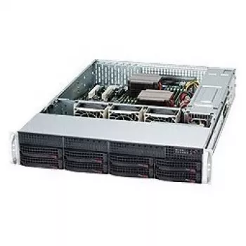 Super Micro Supermicro SC825 TQC-600LPB - Rack 2U - E-ATX - SATA/SAS - Hot-Swap 600 Watt - nero (CSE-825TQC-600LPB)