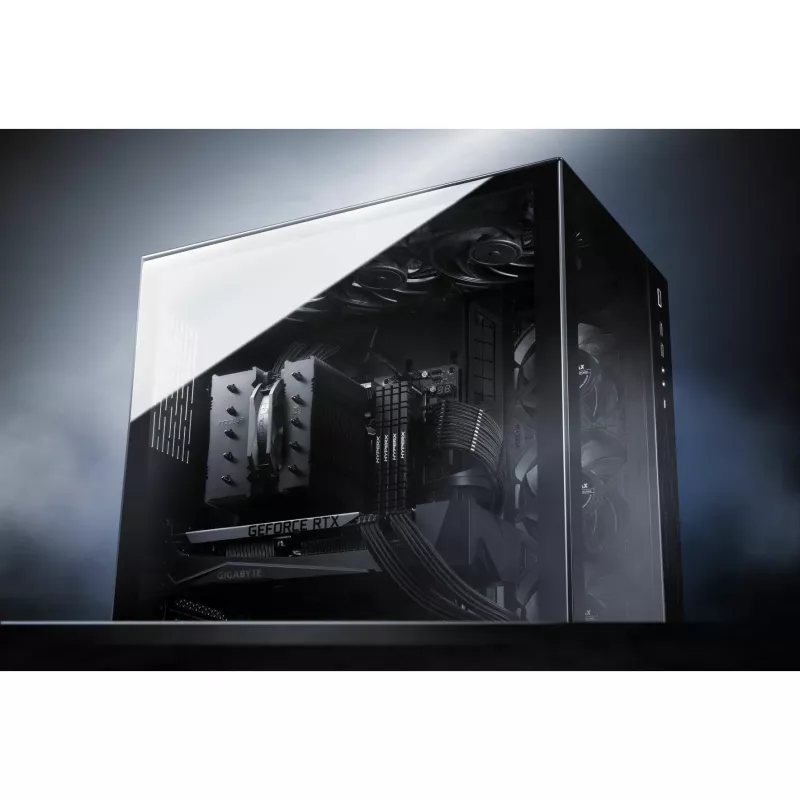 Noctua NH-D12L chromax.black dissipatore CPU ad aria, 120 mm, alluminio, nero, 450–2000 RPM, 22,6 dBA